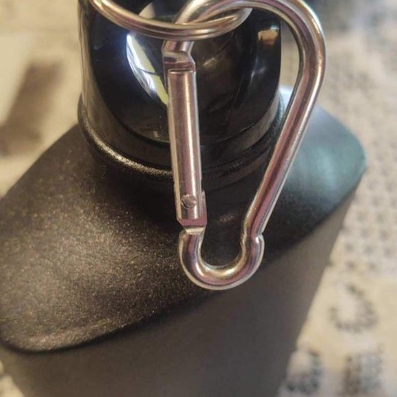 Promotional Civil War Black Flask with Threaded Lid and Clip - Picture 8 of 8